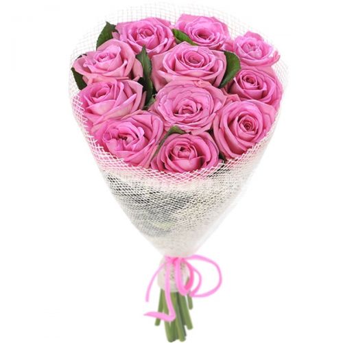 Заказать букет из 11-и розовых роз с доставкой по Анзорею